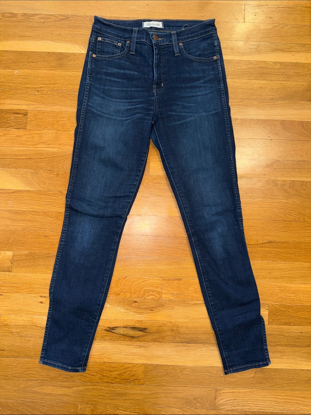 Madewell 10” High-Riser Skinny Skinny Dark Blue Jeans - Women